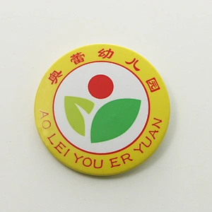 Promotional tin badge custom with mangetic