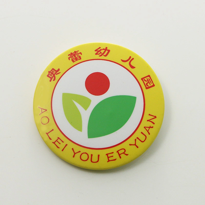 Promotional tin badge custom with mangetic