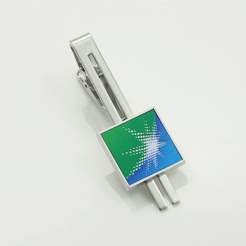 Squar logo tie clips