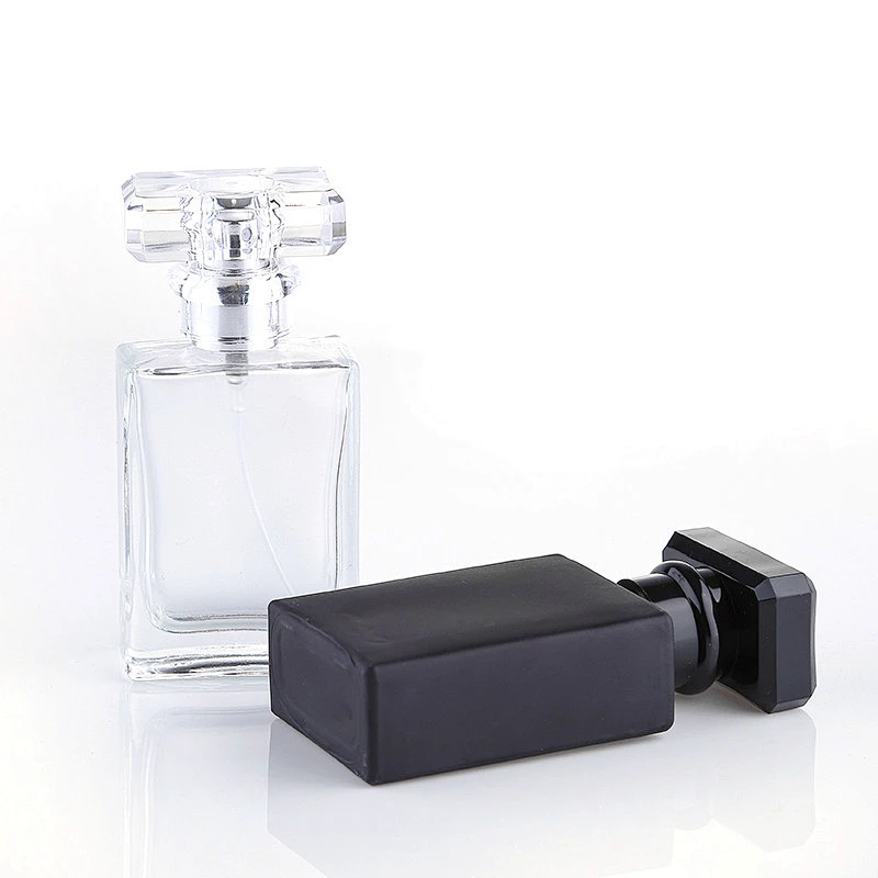 30ml Square Glass Perfume Bottle with Cap