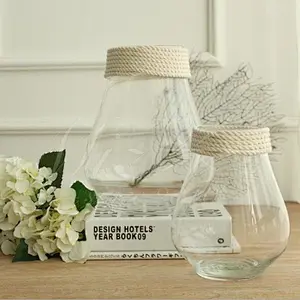 Clear Glass Vase for Home Decoration and Flower
