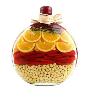 Fruit Vinegar Bottle infused with Yellow chili, Red chili, Green chili, Garlic and Vinegar