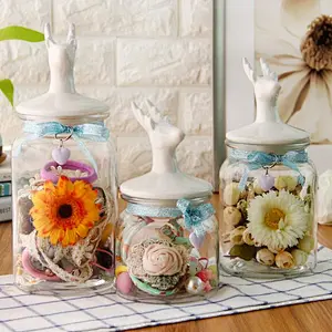 Healthy Glass Storage Jar With Ceramic Lid