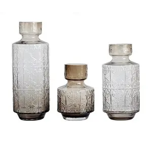 New Design Spray Colored Glass Vase For Flowers And Home Decoration
