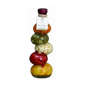 Fruit Vinegar Bottle infused with Yellow chili, Red chili, Green chili, Garlic and Vinegar