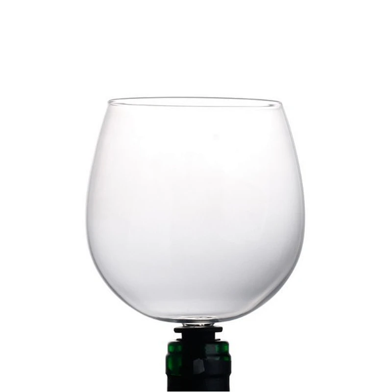 Borosilicate Wine Bottle Glass 16 Oz - the Goblet to Drink Straight from the Bottle