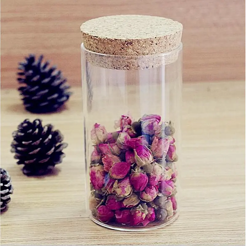Best Selling Glass Storage Jar With Cork Lid