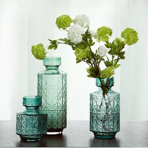 New Design Spray Colored Glass Vase For Flowers And Home Decoration