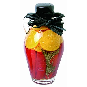 Fruit Vinegar Bottle infused with Yellow chili, Red chili, Green chili, Garlic and Vinegar