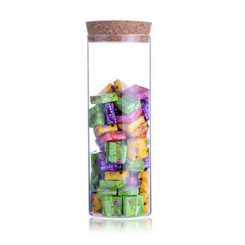 Best Selling Glass Storage Jar With Cork Lid