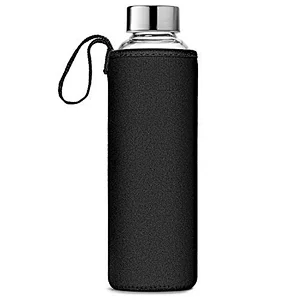 5 oz/10 oz/16 oz/18 oz glass drinking bottle with metal lid for water juice and beverage