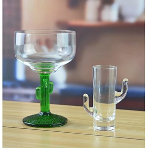 12oz Cactus Margarita Glass with Juniper Stem