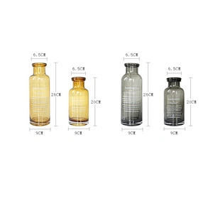 Solid Color Hand Blown Glass Vase For Home Decoration