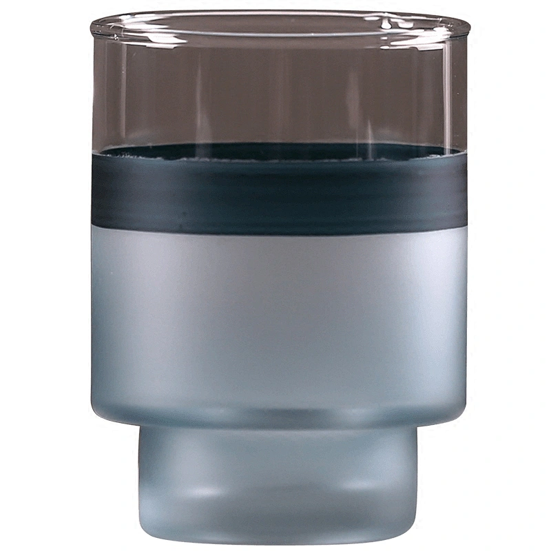 Hand-blown Round Glass Vase With Matt Color For Flowers And Home Decoration