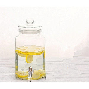 high quality 4 L glass beverage dispenser with/without stand