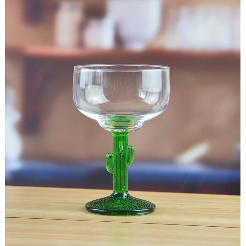 12oz Cactus Margarita Glass with Juniper Stem