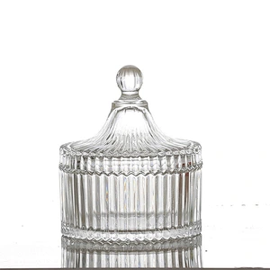 300ml Ins Style Crystal Glass Yurt Tent Shape Candy Glass Jar