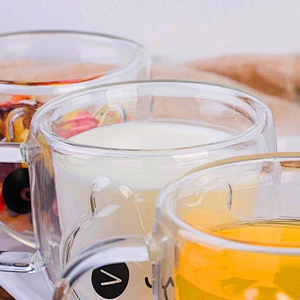 300ml Borosilicate Double Wall Glass Coffee Cup