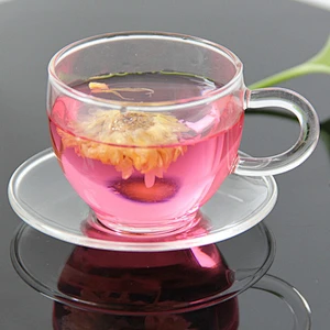 Transparent Borosilicate Glass Teapot Saucer