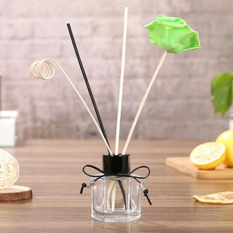 Hexagonal clear  diffuser glass bottle