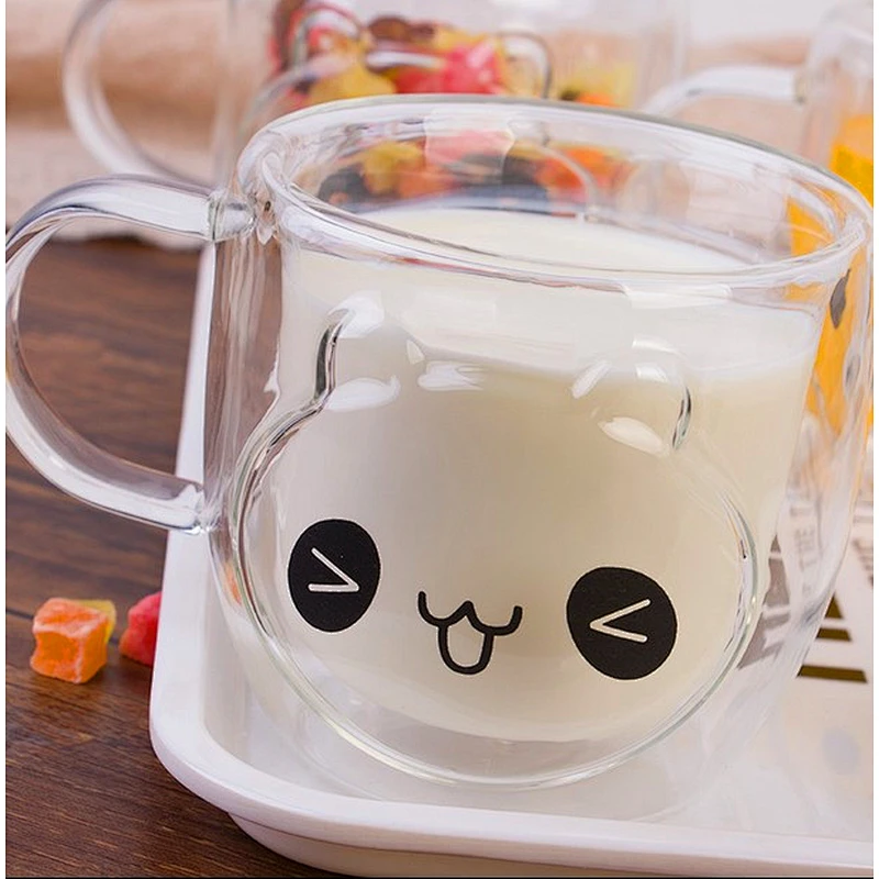 300ml Borosilicate Double Wall Glass Coffee Cup