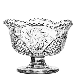 Classical Design Lead Free Dessert Ice Cream Cup Glass for Home Decoration Restaurant wholesaler