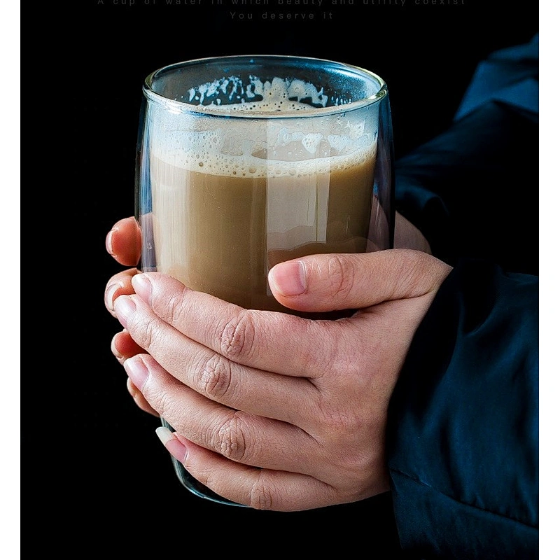 Borosilicate Coffee Tea  Double Wall Glass Cup