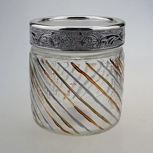 Factory wholesale round Glass storage jars, 8oz 14oz 16oz 500ml glass food container with screw top lid