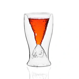 100ml Beauty Mermaid Double Wall Wine Cocktail Vodka Shot Glass Cup