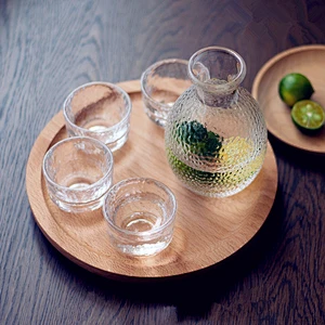270ml Household Clear Liqueur Sake Tea Glass Pot Set