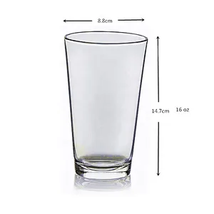 16oz Beer Coffee Beverage Glass Set Tumbler for Kitchenware Tableware