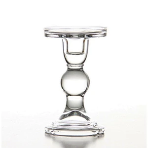 Wedding Decoration Long Stemmed  Glass Candle Holder for home Decoration