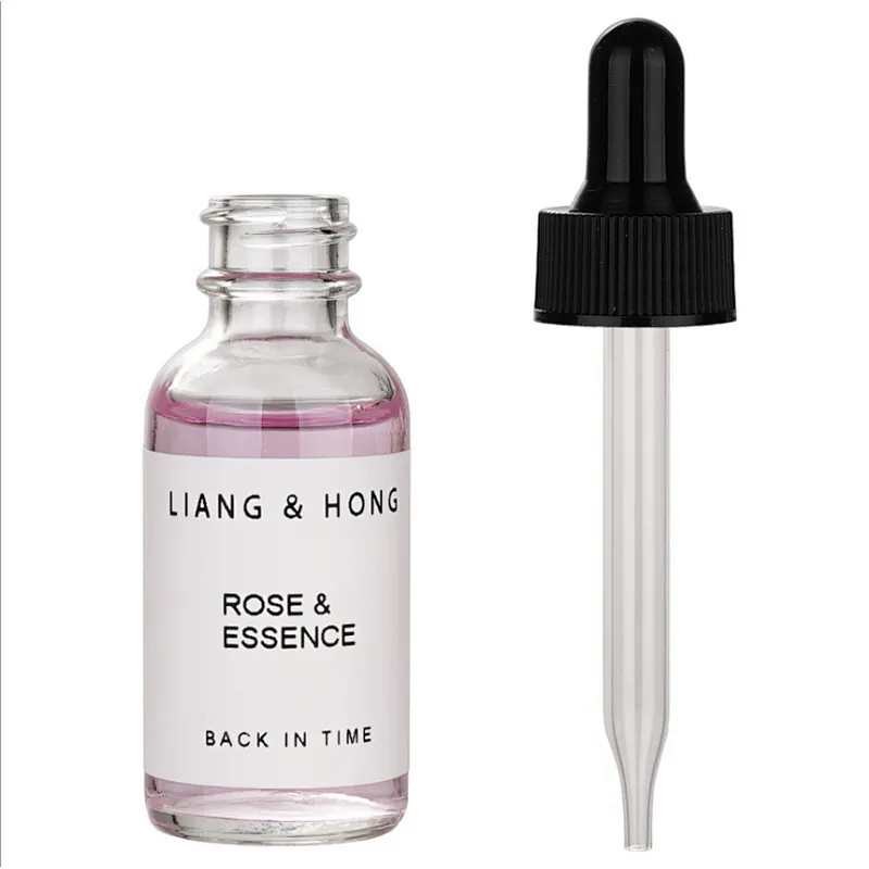 30ml essential oil bottle Transparent Boston Bottle glass dropper  bottle
