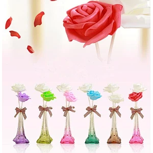 30ml Customized Color Sprayed Eiffel Tower Glass Diffuser Bottle With Reed