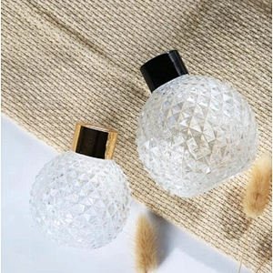 Diamond style clear  diffuser glass bottle