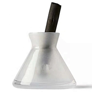 200ml Cone Shape Home Decor Glass Reed Diffuser Bottle With Carbon Rods