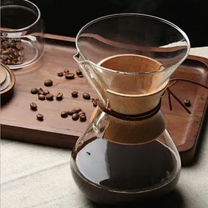 Large capacity Hand-brewed coffee pot heat resistant Borosilicate glass coffer maker