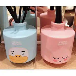 Cartoon Printing Colored  Diffuser Glass Bottle