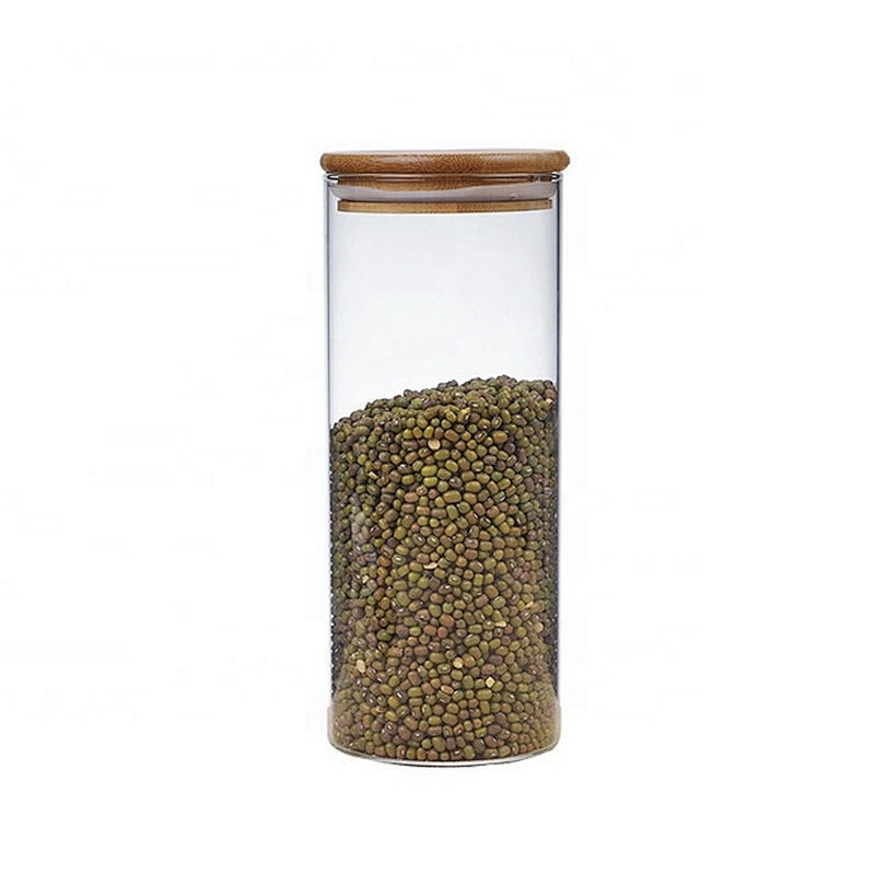 Pyrex Borosilicate Food Storage Glass Canister with Bamboo Lid