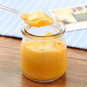 100ml/200ml Food Grade Wide Mouth Heat-resistant Transparent Jelly Mousse Glass Cup Pudding Cup With Plastic Lid