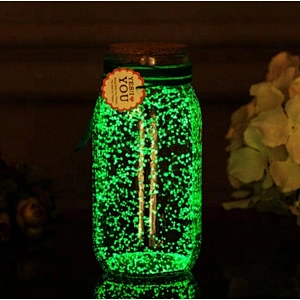 Glow-in-the-dark star jar glass wish jar with cork birthday gift valentine's day gift Decoration