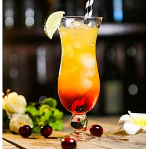 480ml  Crystal Glass Footed  Glass Cocktail iced fruit juice Drinking Cup for Luau Party Bar Wedding