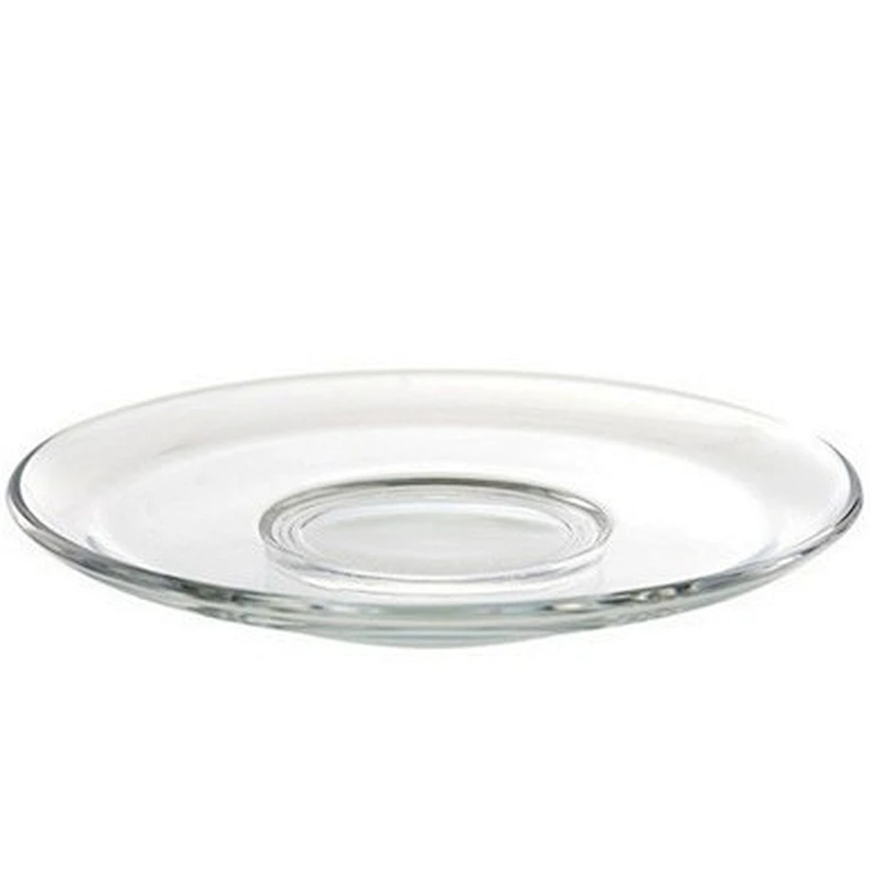 Transparent Borosilicate Glass Teapot Saucer