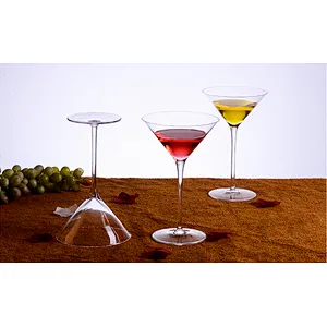 Eco Friendly Lead Free Elegant  Red WIne  Martini Glass with Long Stem