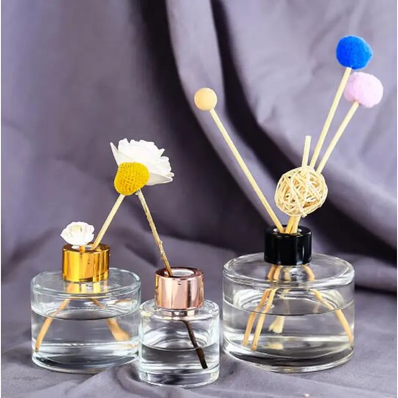 Luxury Round  Diffuser Glass Bottle
