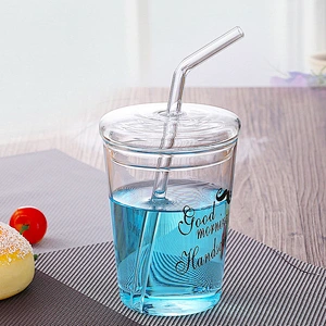 300ml Creative Glass Drinking Cup Set For Couples,Wedding Gift