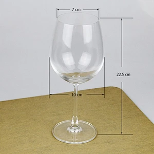 20 oz Machine Made Crystal Glass Stemmed Goblet Wine Glasses with Stem
