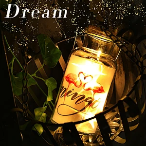 Creative Glass Display LED Night Light Table Lamp for Christmas Decoration Birthday Gift