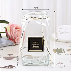 Decorated Crystal Colorful Glass Flower Vase for Sale
