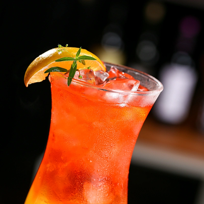 480ml  Crystal Glass Footed  Glass Cocktail iced fruit juice Drinking Cup for Luau Party Bar Wedding